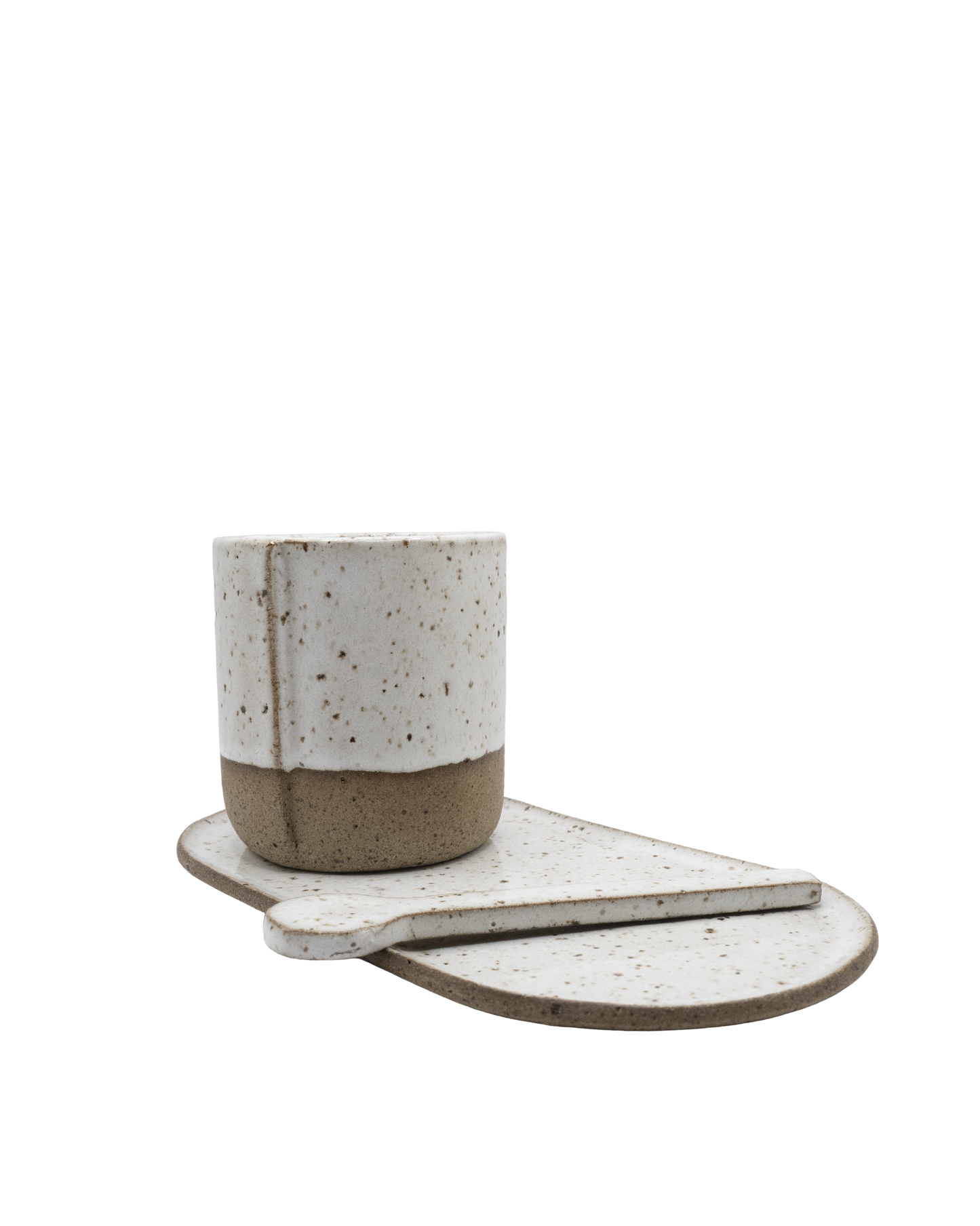 Conjunto copo, pires e colher