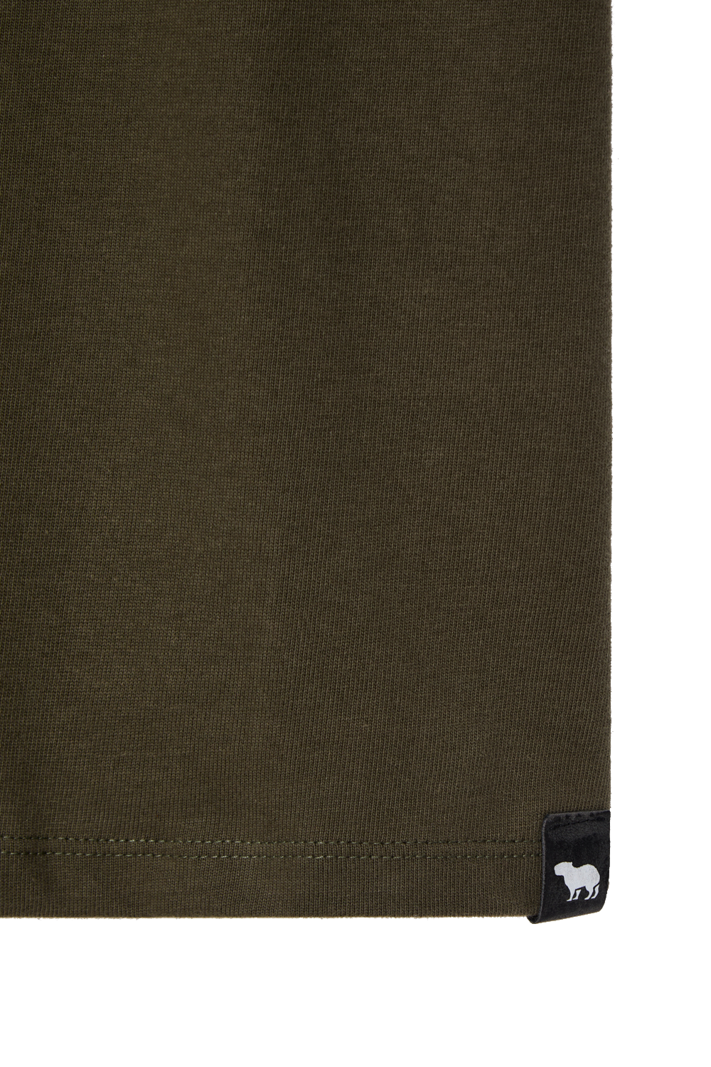 Camiseta básica slim verde militar