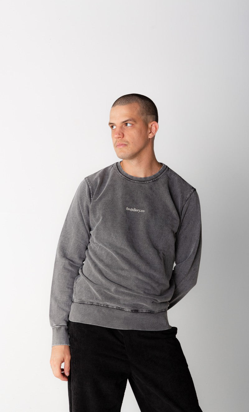 Moletom Básico Bordado Chumbo