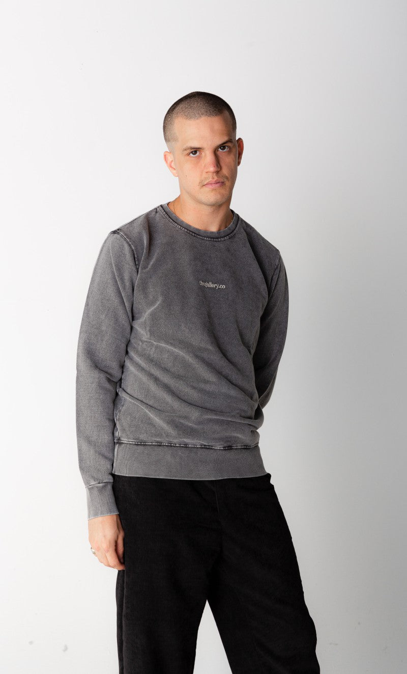 Moletom Básico Bordado Chumbo