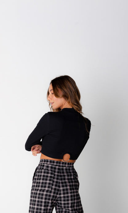 Cropped Feminino Manga Longa