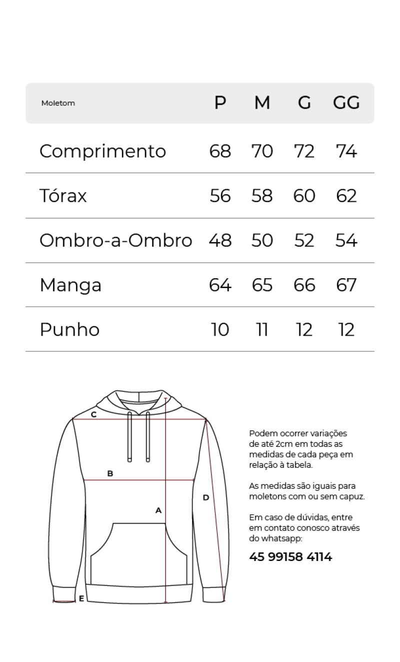 Moletom Básico Bordado Chumbo