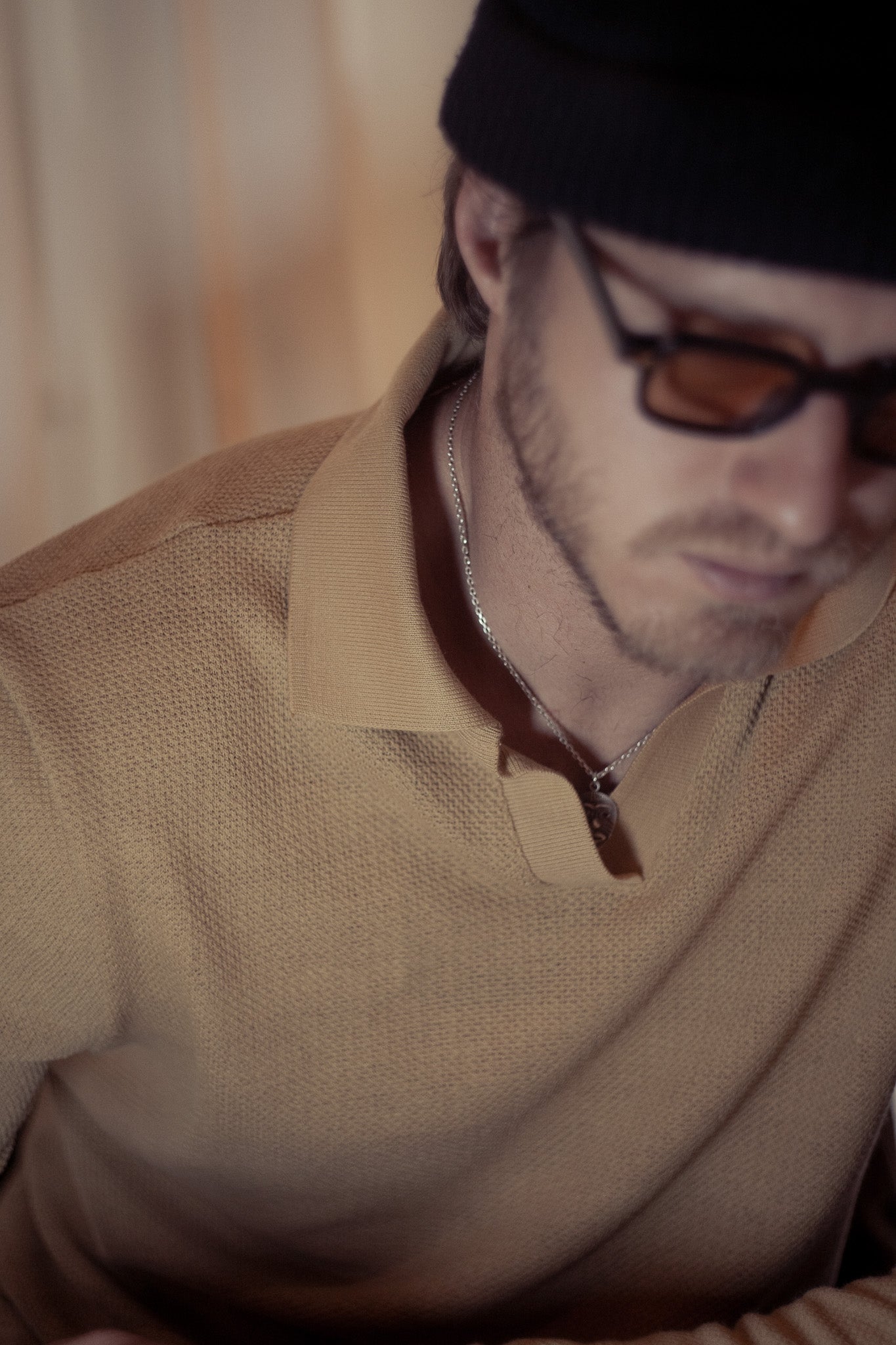 Polo tricô manga longa