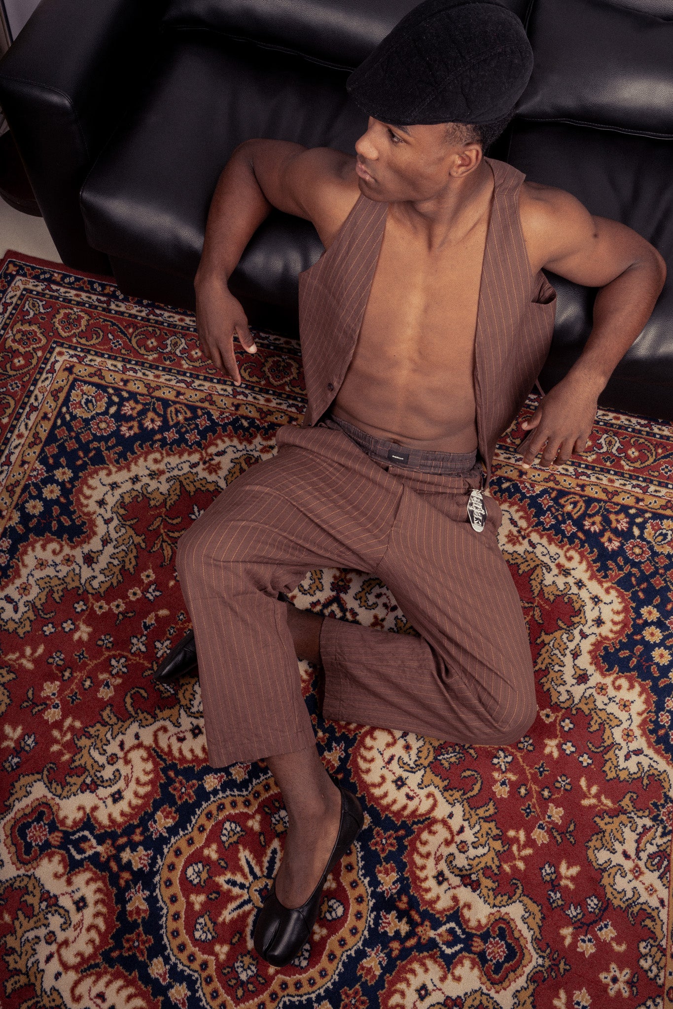 Colete jacquard look-F