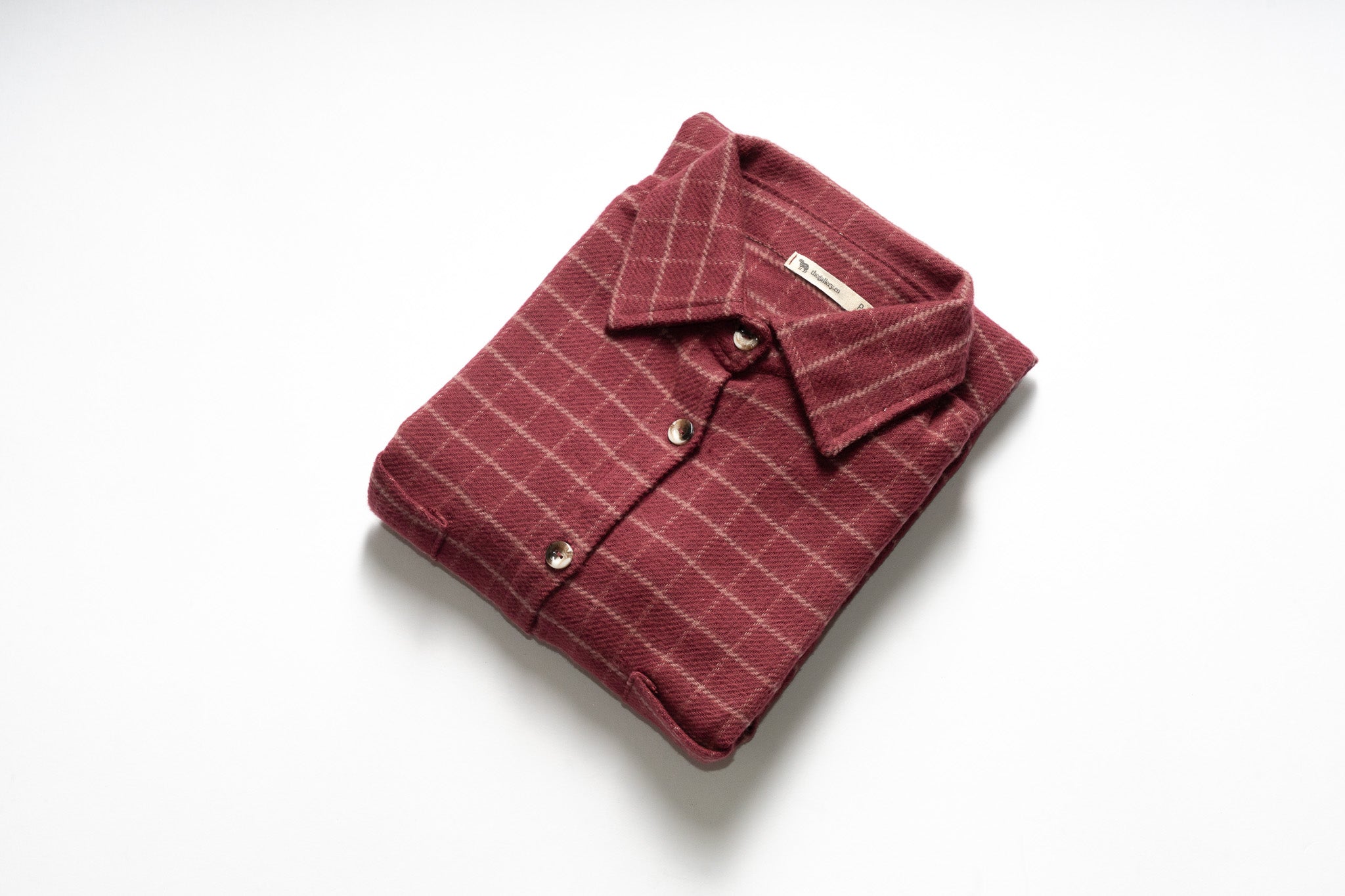 Camisa de Flanela bordo
