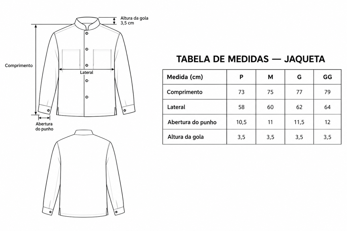Camisa de Flanela Gola Padre Look-R
