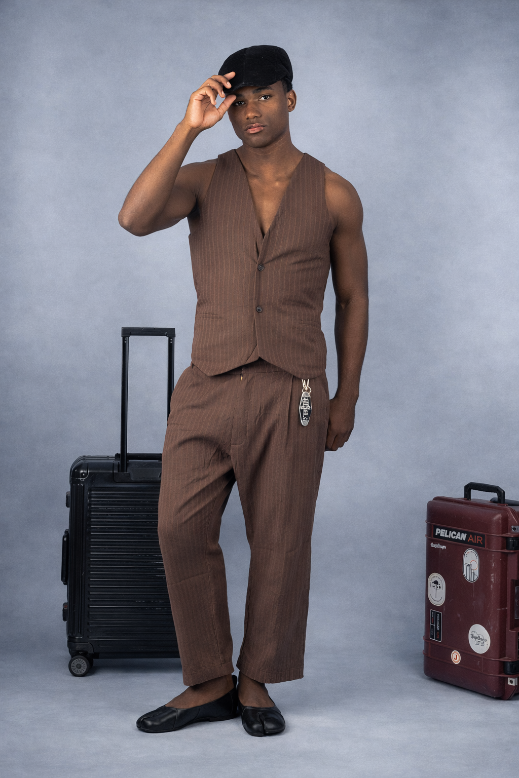 Calça jacquard look-H