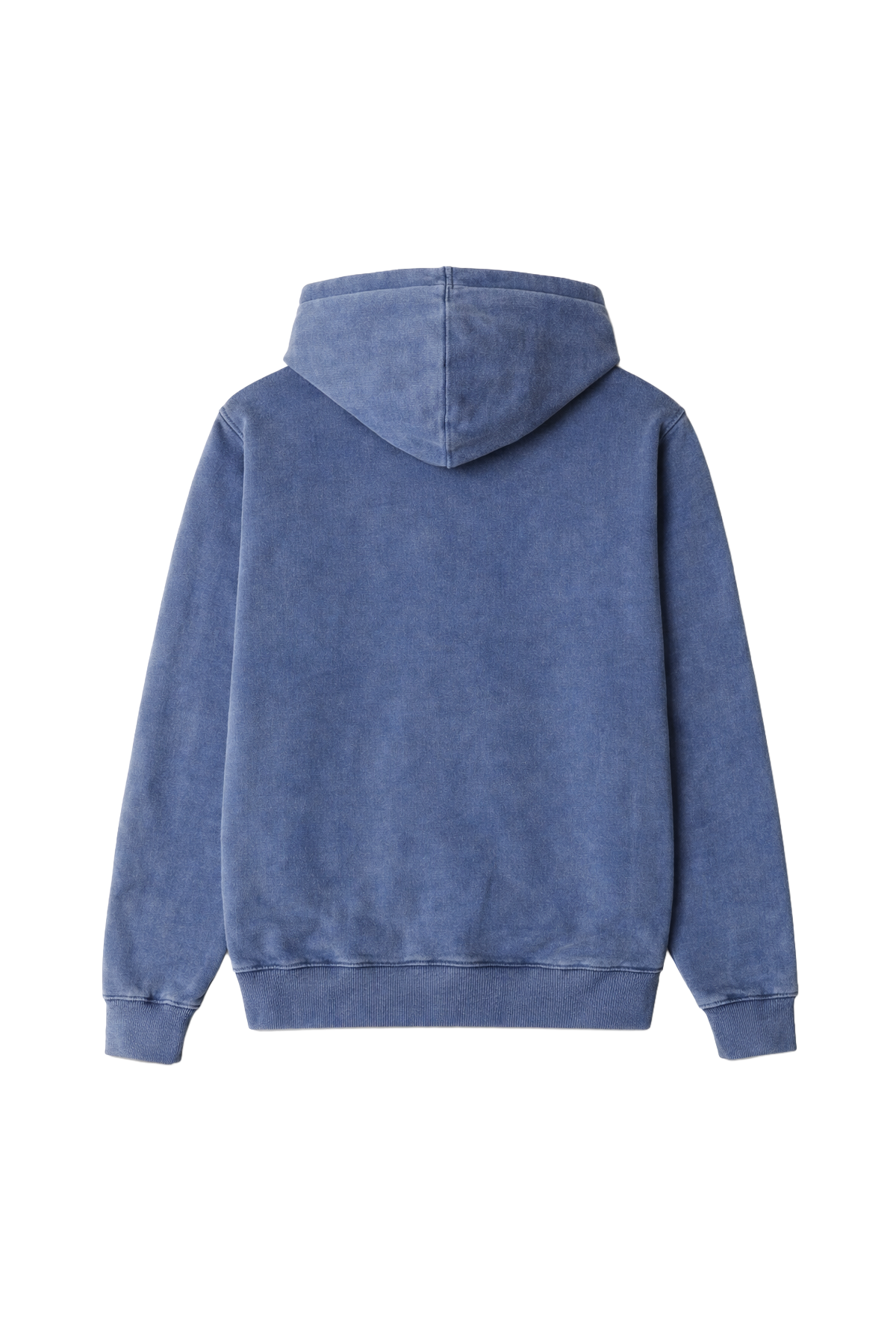 Moletom com Capuz Básico Bordado Azul