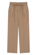 Calça reta paper bege