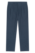 Calça de alfaiataria flanelada
