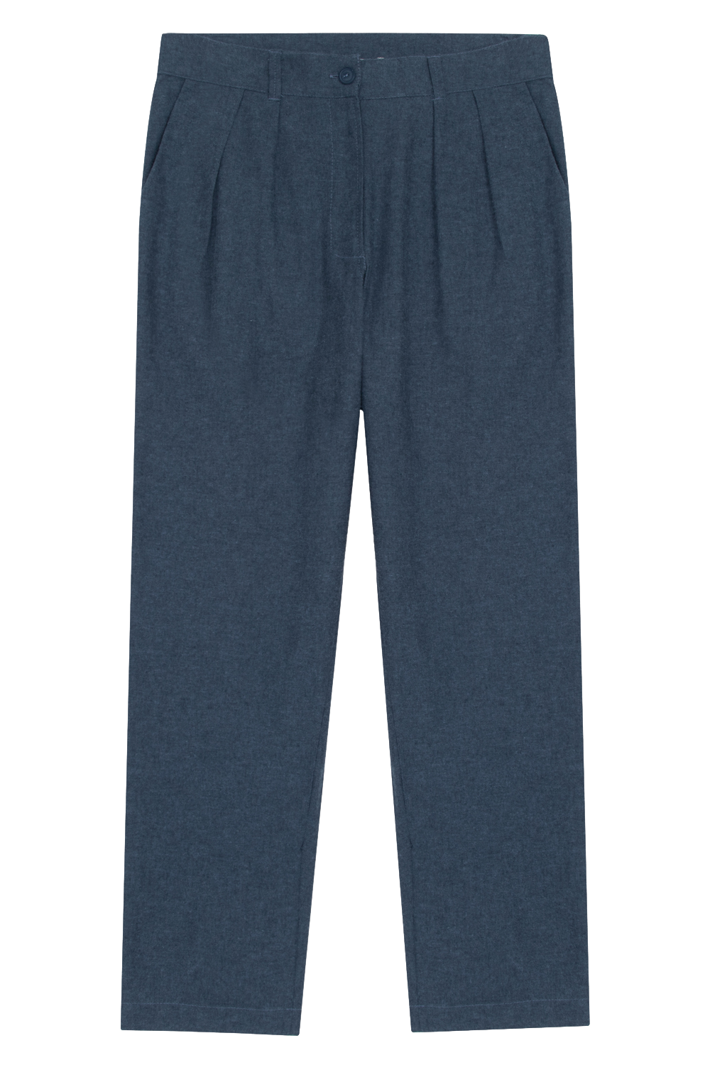 Calça de alfaiataria flanelada