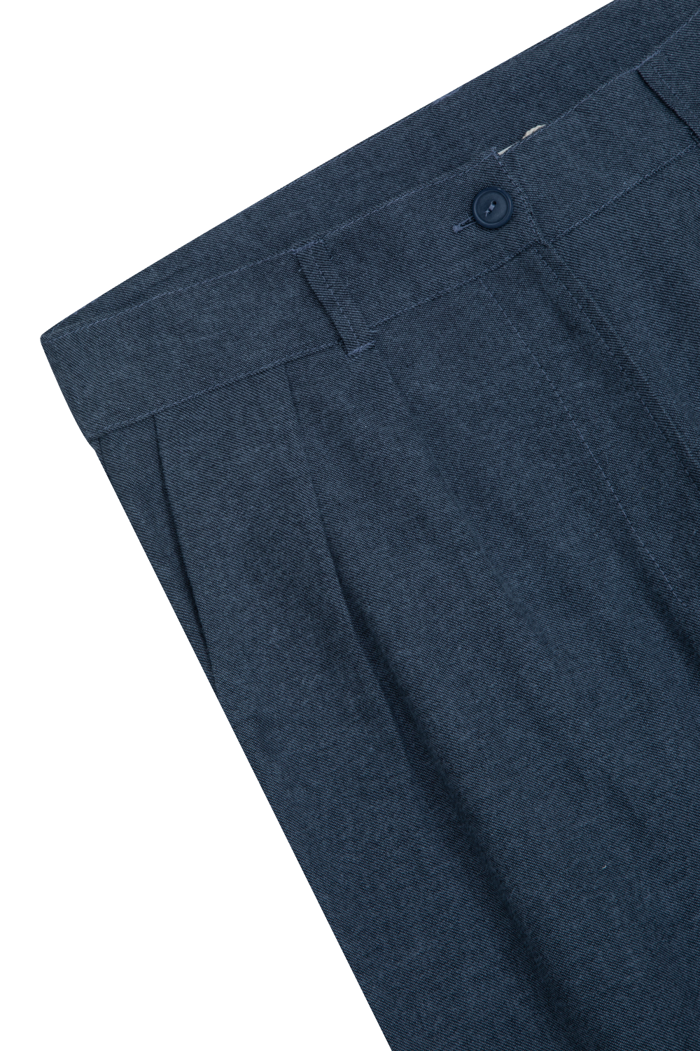 Calça de alfaiataria flanelada