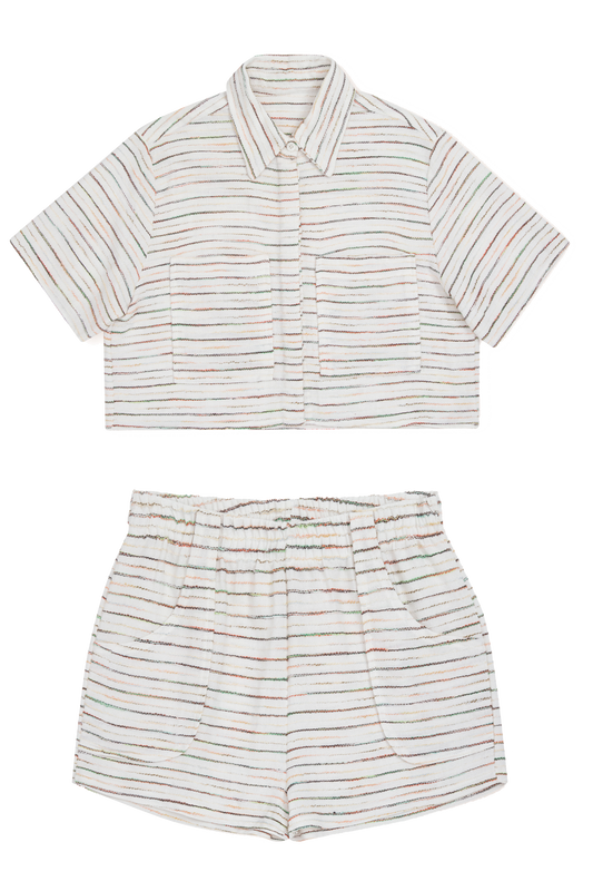 Conjunto Feminino Listrado