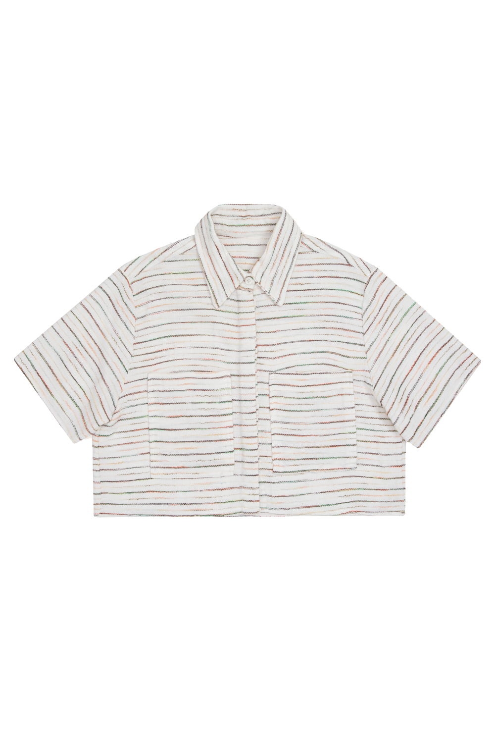 Camisa Cropped Listrada