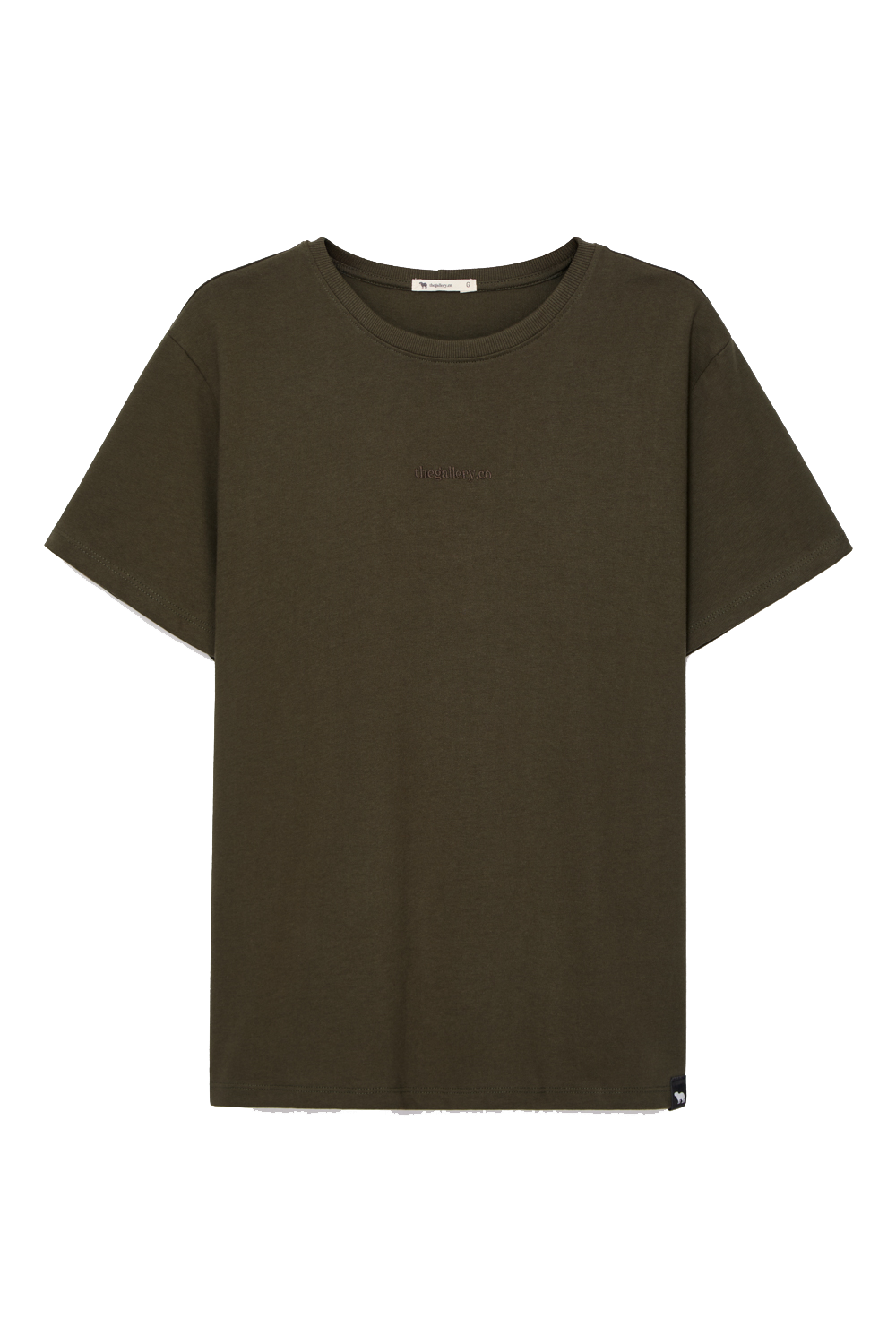 Camiseta básica slim verde militar