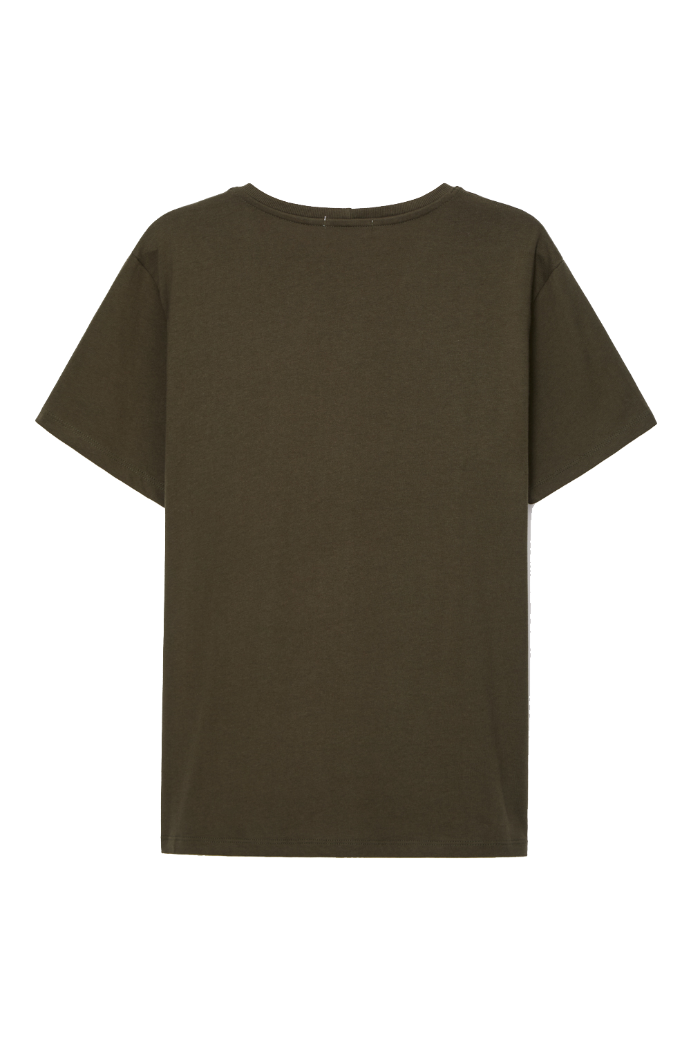 Camiseta básica slim verde militar