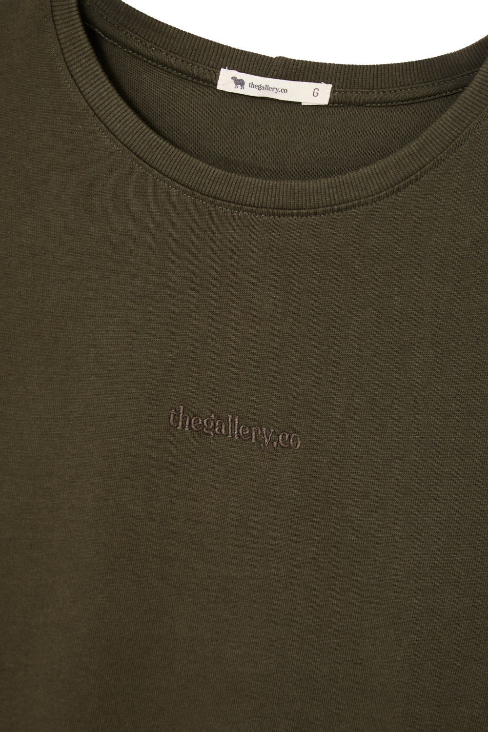 Camiseta básica slim verde militar