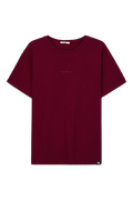Camiseta básica slim bordô