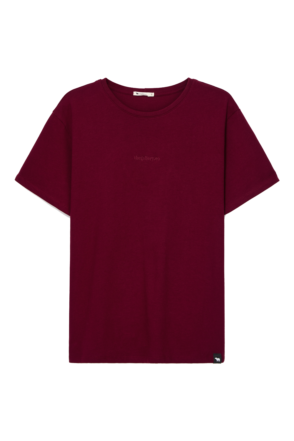 Camiseta básica slim bordô