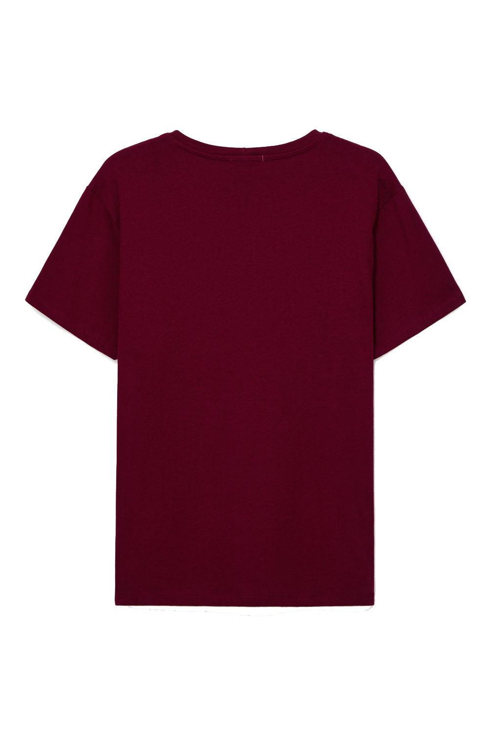 Camiseta básica slim bordô