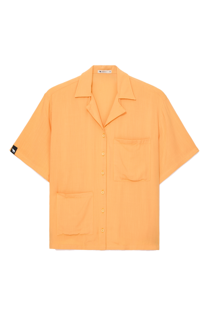 Camisa Gola Blazer Feminina