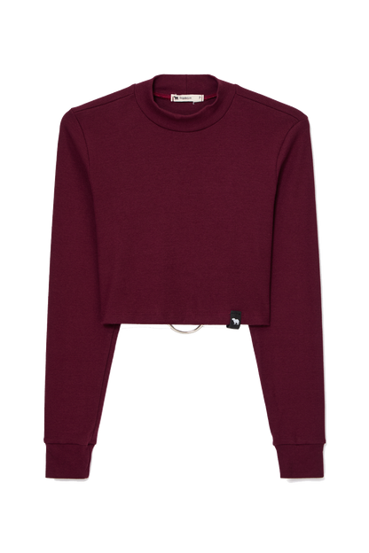 Cropped Feminino Manga Longa