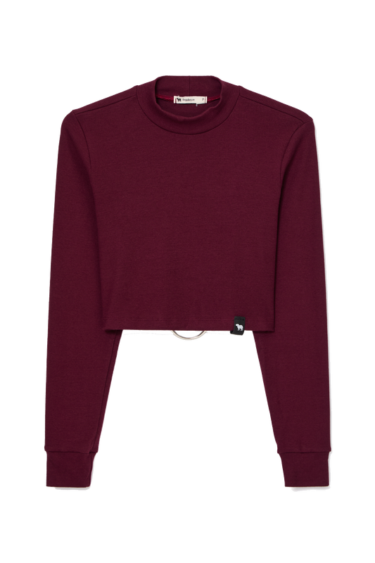 Cropped Feminino Manga Longa