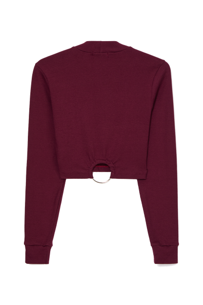 Cropped Feminino Manga Longa