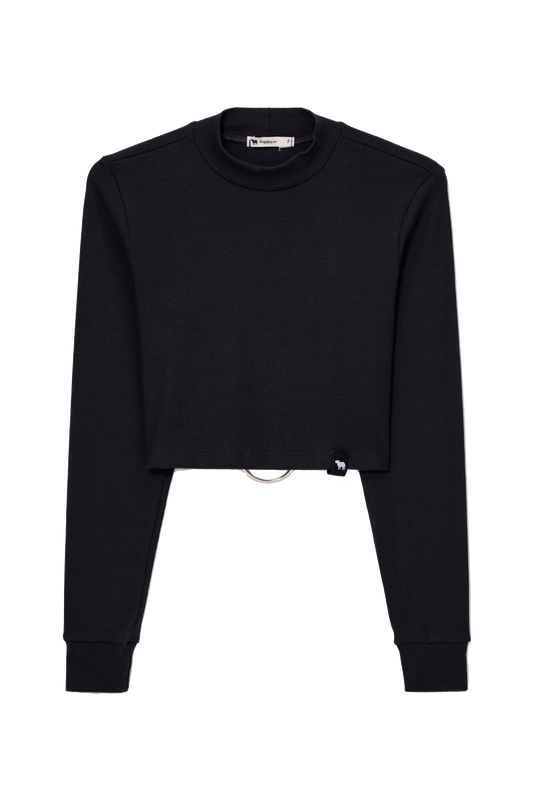 Cropped Feminino Manga Longa