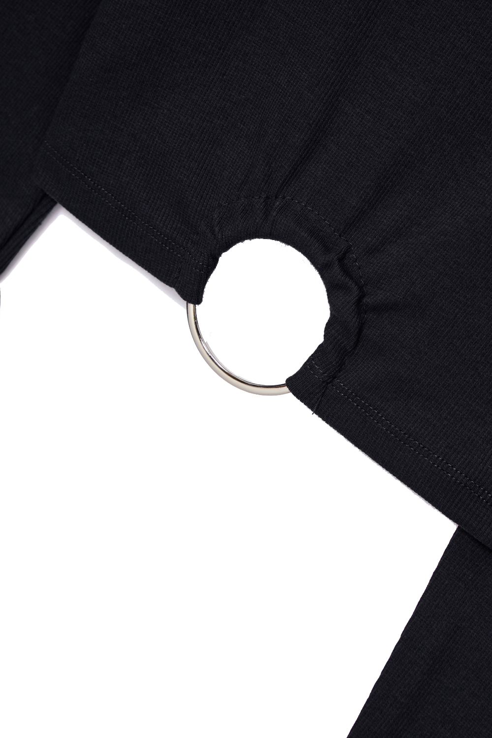 Cropped manga longa preto