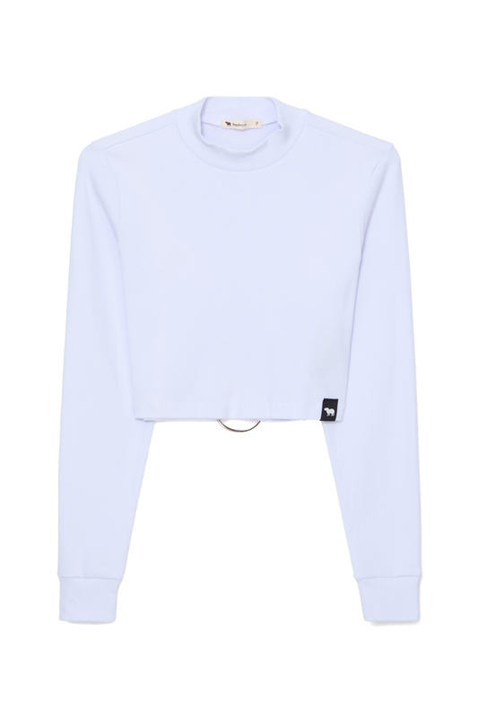 Cropped Feminino Manga Longa