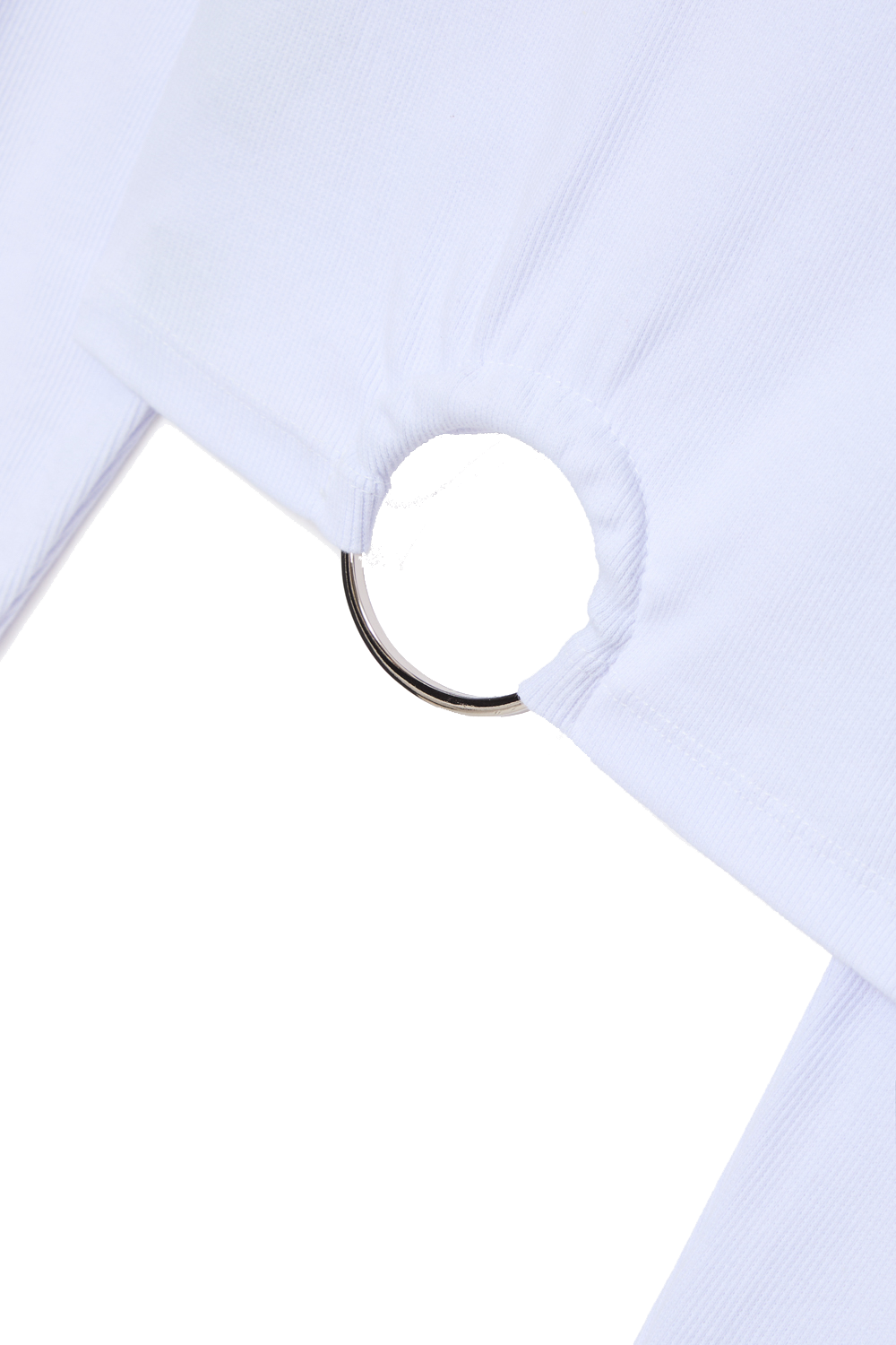 Cropped manga longa branco