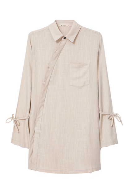 Vestido camisa linho