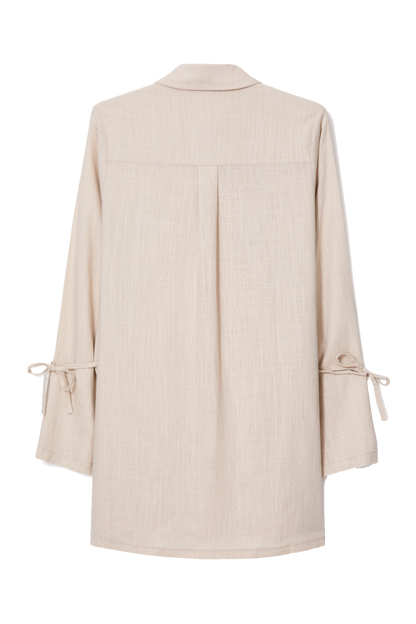 Vestido camisa linho