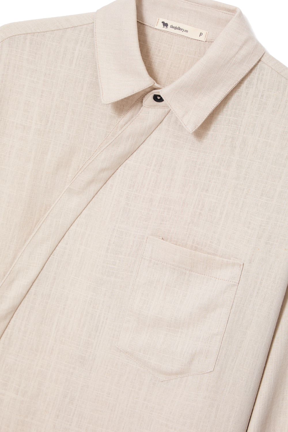 Vestido-camisa linho