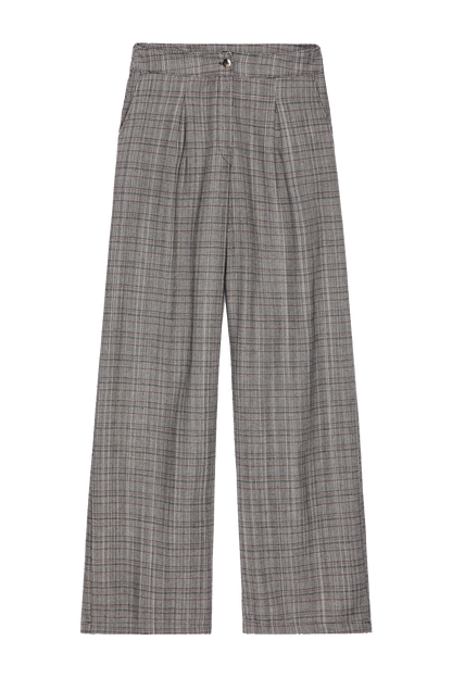 Calça Pantalona Feminina Quadriculada