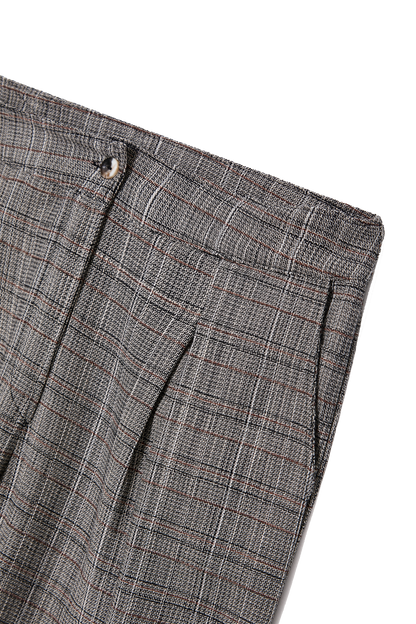 Calça Pantalona Feminina Quadriculada