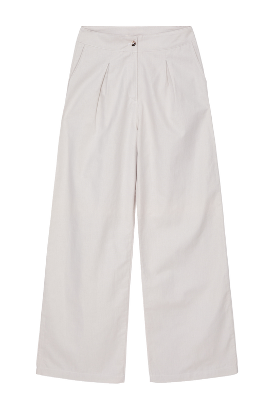 Calça Pantalona Feminina Sarja