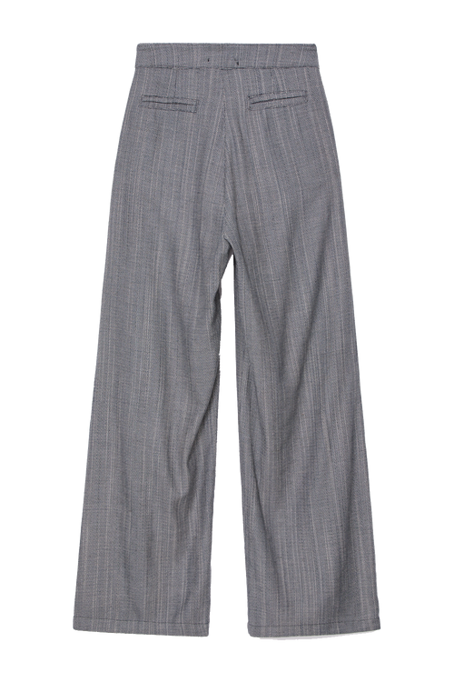 Calça flamê pantalona cinza