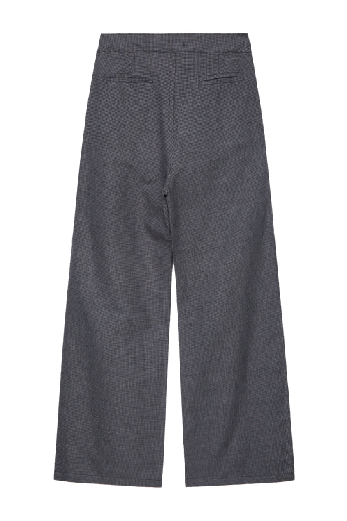 Calça pantalona de sarja