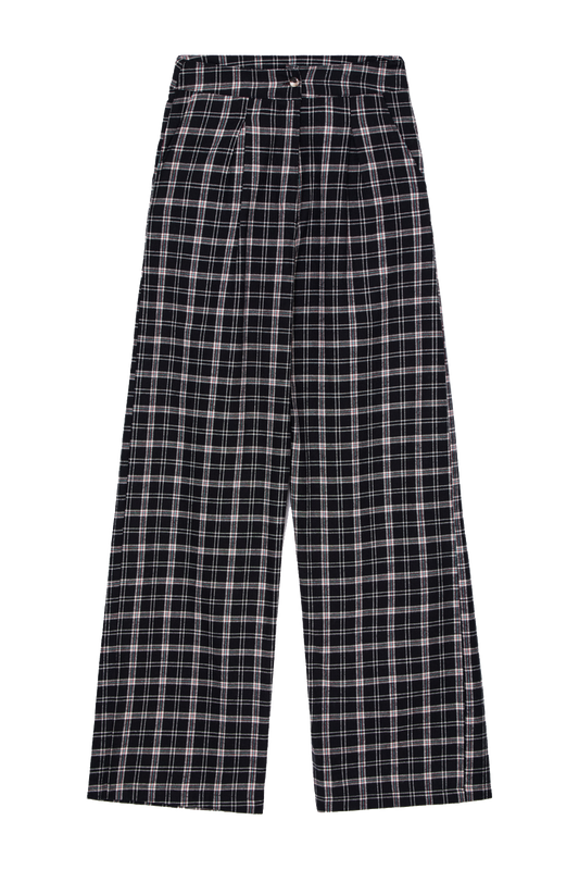 Calça Pantalona Feminina Xadrez