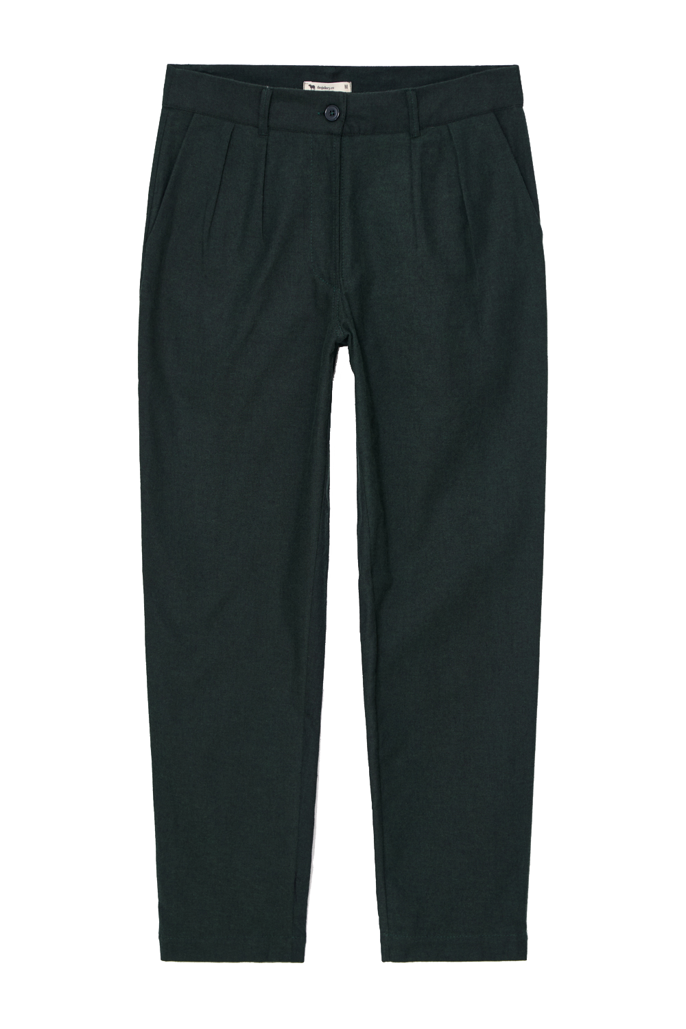 Calça de alfaiataria flanelada