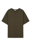Camiseta básica oversized verde militar