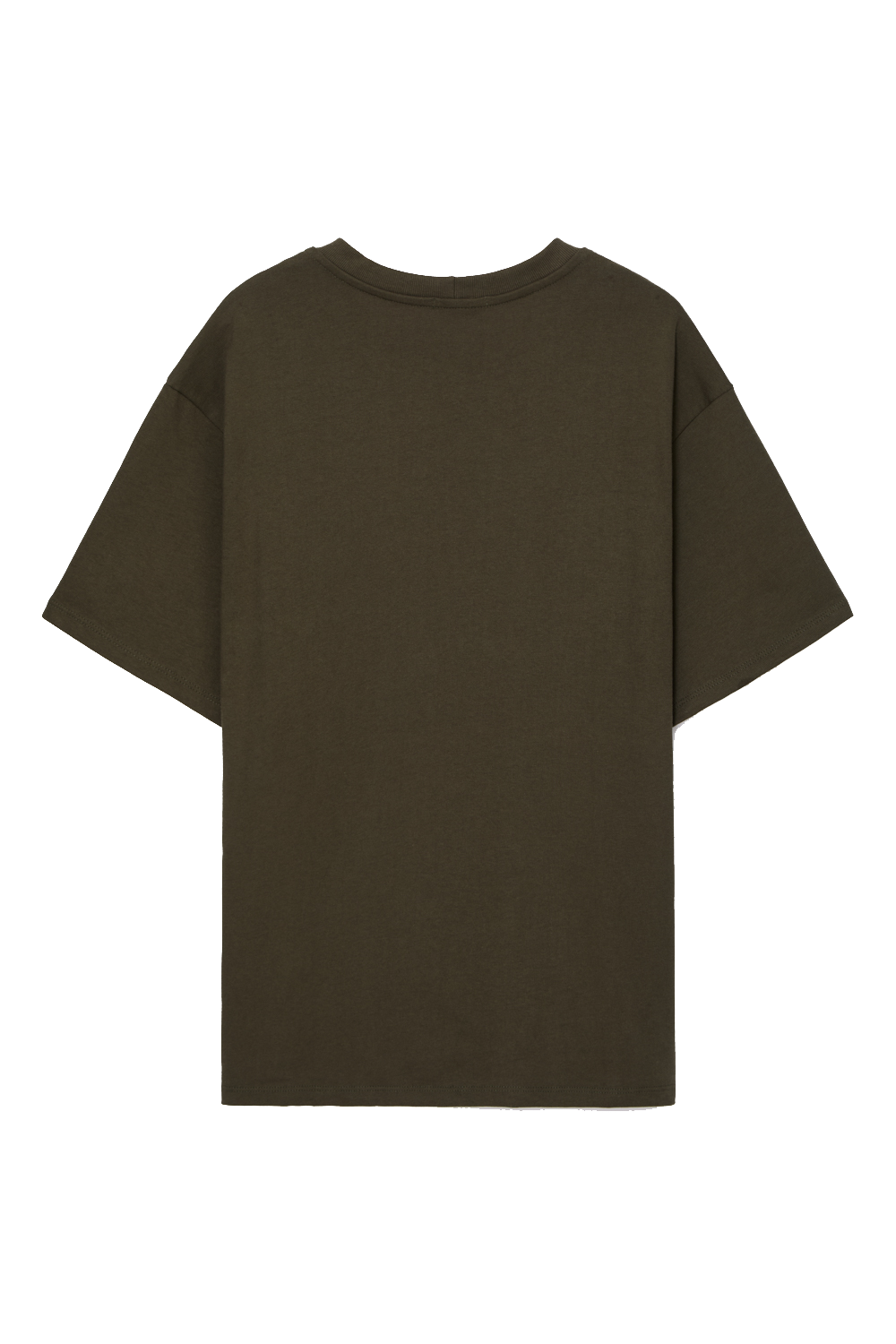 Camiseta básica oversized verde militar